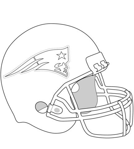 New England Patriots Helmet Coloring Page